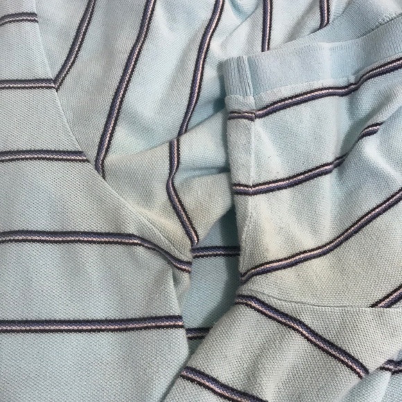 Chaps Big & Tall Cotton Blue Mesh Polo Shirt 3XLT - Picture 4 of 5